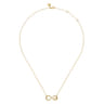 Infinity - 14K Yellow Gold Heart Infinity Necklace