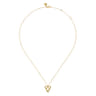 Infinity - 14K Yellow Gold Heart Infinity Pendant Necklace
