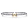 Infinity - 14K Yellow Gold and 925 Sterling Silver Bujukan Infinity Cuff