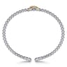 Infinity - 14K Yellow Gold and 925 Sterling Silver Bujukan Infinity Cuff