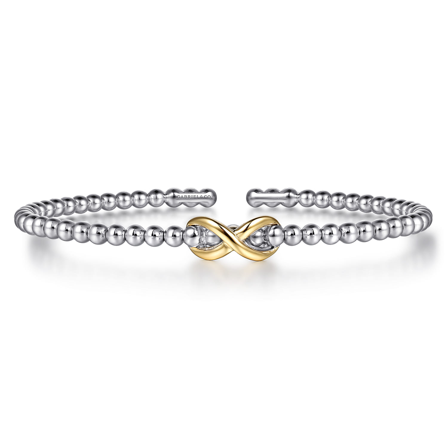 Silver/14K Yellow Gold Bujukan Cuff Bracelet. SKU: BG5226-6MZJJJ