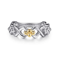 Infinity---14K-Yellow-Gold-and-925-Sterling-Silver-Bujukan-Infinity-Ladie's-Ring1