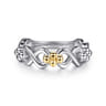 Infinity - 14K Yellow Gold and 925 Sterling Silver Bujukan Infinity Ladie's Ring