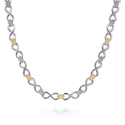 Infinity---14K-Yellow-Gold-and-925-Sterling-Silver-Bujukan-Infinity-Link-Chain-Necklace1