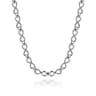 Infinity - 14K Yellow Gold and 925 Sterling Silver Bujukan Infinity Link Chain Necklace