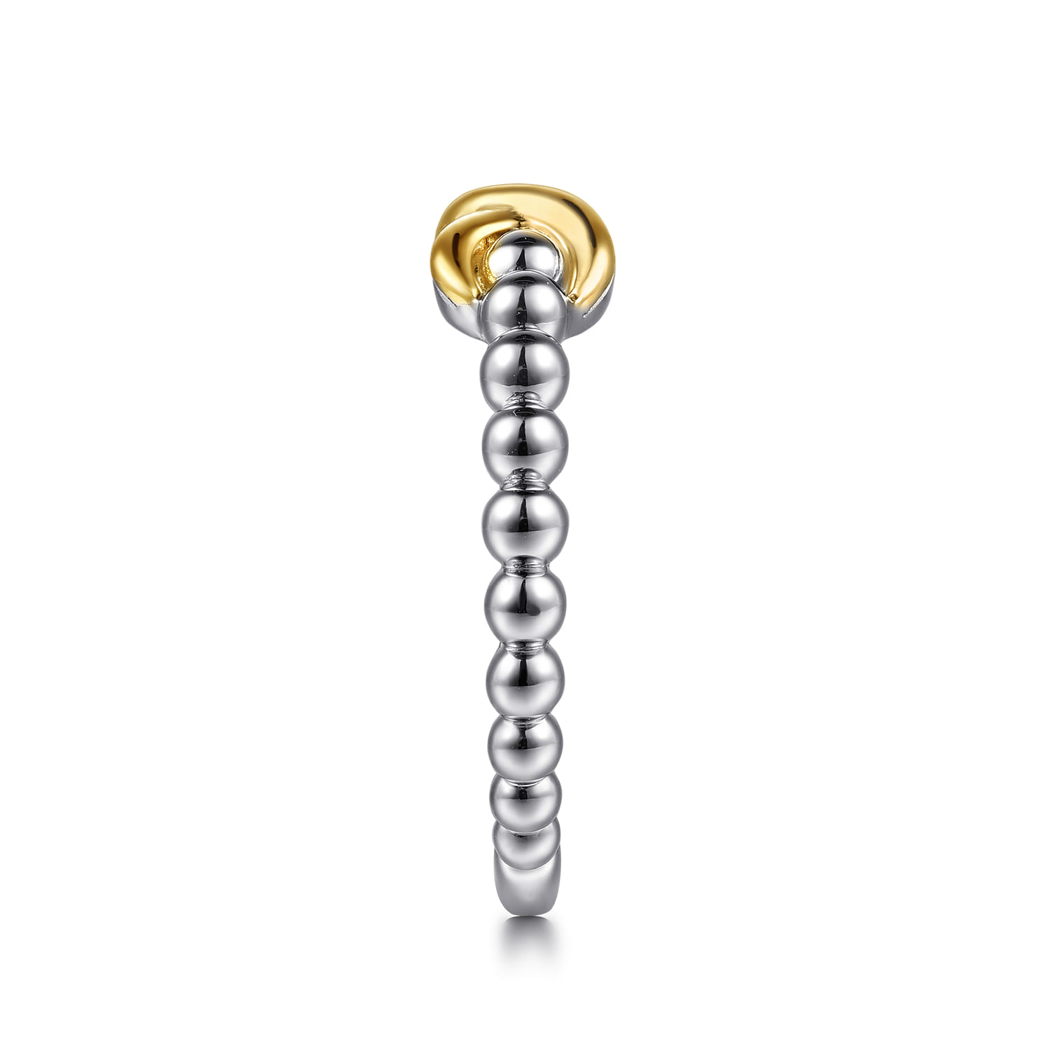 Infinity - 14K Yellow Gold and 925 Sterling Silver Bujukan Infinity Ring - Shot 4