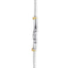 Infinity - 14K Yellow Gold and 925 Sterling Silver Bujukan White Sapphire Infinity Bar Necklace