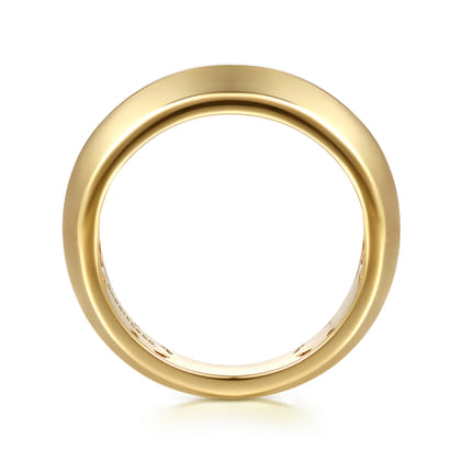 Inspire - 14K Yellow Gold Beads Setting Diamond Anniversary Band