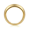Straight Wedding Ring in 14k Yellow Gold with Round Natural Diamond at Gabriel & Co.
