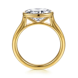 Irene - 14K Yellow Gold Oval Diamond Engagement Ring