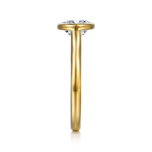 Irene - 14K Yellow Gold Oval Diamond Engagement Ring