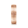 Isaac - 14K Rose Gold 6mm - Men's Wedding Band in Diamond Brush Finish