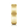 Isaiah - 14K Yellow Gold 6mm - Beveled Edge Satin Finish Men's Wedding Band