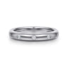 Straight Wedding Ring in 14k White Gold with Round Natural Diamond at Gabriel & Co.