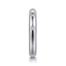 Straight Wedding Ring in 14k White Gold with Round Natural Diamond at Gabriel & Co.