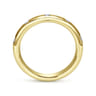 Straight Wedding Ring in 14k Yellow Gold with Round Natural Diamond at Gabriel & Co.
