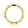 Straight Wedding Ring in 14k Yellow Gold with Round Natural Diamond at Gabriel & Co.