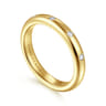 Straight Wedding Ring in 14k Yellow Gold with Round Natural Diamond at Gabriel & Co.