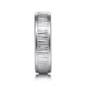 Jace - 14K White-Rose Gold 6mm - Men's Wedding Band with Vertical Etching