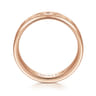 Jack - 14K Rose Gold 6mm - Diamond Cut Men's Wedding Band in Satin Finish