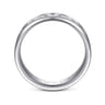 Jack - 14K White Gold 6mm - Diamond Cut Men's Wedding Band in Satin Finish