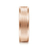 Jacob - 14K Rose Gold 6mm - Men's Wedding Band in Brushed Finish