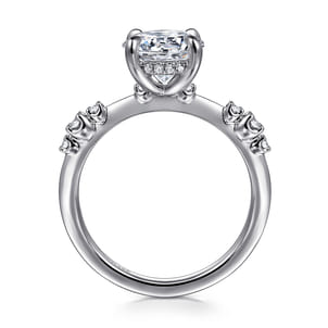 Jaelyn - 14K White Gold Round Diamond Engagement Ring