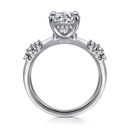Jaelyn - 14K White Gold Round Diamond Engagement Ring
