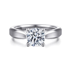 Jamie - 14K White Gold Round Diamond Engagement Ring