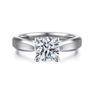 Jamie - 14K White Gold Round Diamond Engagement Ring