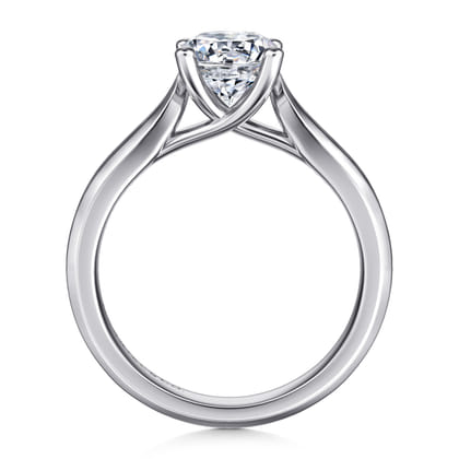 Jamie - 14K White Gold Round Diamond Engagement Ring