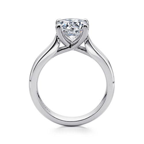 Jamie - 14K White Gold Round Diamond Engagement Ring - Shot 2