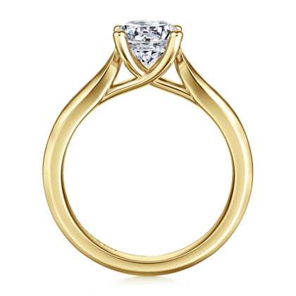 Jamie - 14K Yellow Gold Round Diamond Engagement Ring
