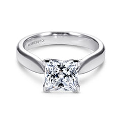Jamie - Platinum Princess Cut Diamond Engagement Ring