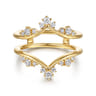 Enhancer Wedding Ring in 14k Yellow Gold with Round Natural Diamond at Gabriel & Co.