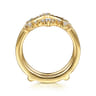 Enhancer Wedding Ring in 14k Yellow Gold with Round Natural Diamond at Gabriel & Co.
