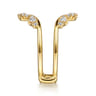 Enhancer Wedding Ring in 14k Yellow Gold with Round Natural Diamond at Gabriel & Co.