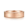 Jason - 14K Rose Gold 6mm - Men's Wedding Band in Sandblast Finish
