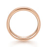 Jason - 14K Rose Gold 6mm - Men's Wedding Band in Sandblast Finish