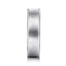 Jason - 14K White Gold 6mm - Men's Wedding Band in Sandblast Finish