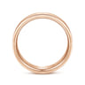 Jaxson - 14K Rose Gold 6mm - Brushed Finish Men's Wedding Band