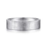 Jaxson - 14K White Gold 6mm - Brushed Finish Men's Wedding Band