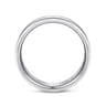 Jaxson - 14K White Gold 6mm - Brushed Finish Men's Wedding Band