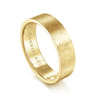 Jaxson - 14K Yellow Gold 6mm - Brushed Finish Men's Wedding Band