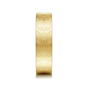 Jaxson - 14K Yellow Gold 6mm - Brushed Finish Men's Wedding Band
