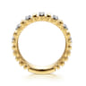 Straight Wedding Ring in 14k Yellow Gold with Round Natural Diamond at Gabriel & Co.