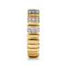 Straight Wedding Ring in 14k Yellow Gold with Round Natural Diamond at Gabriel & Co.