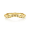 Curved Wedding Ring in 14k Yellow Gold with   at Gabriel & Co.