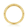Curved Wedding Ring in 14k Yellow Gold with   at Gabriel & Co.