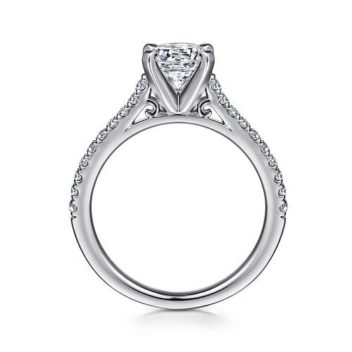 Joanna - Platinum Round Diamond Engagement Ring - 0.23 ct - Shot 2